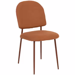 La chaise "Kamili" Atmosphera possède une couleur lumineuse qui donnera vie à votre salle à manger. Ses pieds en métal sont a ...