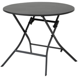 Hesperide - Table de jardin pliante rectangulaire Greensboro graphite 4 places en acier - Hespéride