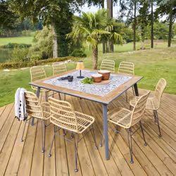 Vous avez envie de donner un look vintage à votre terrasse ? La table de jardin bistro "LAMBADA" Hespéride est exactement ce ...