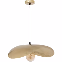 Faites une déclaration audacieuse dans votre décor avec la Suspension Arlo D56 Doré de Atmosphera. Conçue pour capturer les r ...