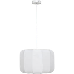 Suspension Tobie coton blanc D37cm Atmosphera créateur d'intérieur