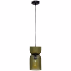 Idéale pour créer une ambiance chaleureuse en intérieur, la suspension verre "Ancel" Atmosphera séduira les amateurs de lumin ...