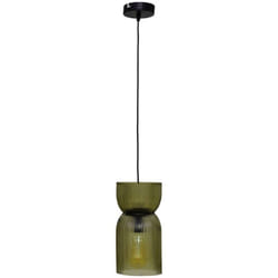 Atmosphera - Suspension verre Ancel vert D14cm créateur d'intérieur