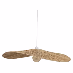 Ajoutez une touche naturelle et bohème à votre intérieur avec la suspension D78 Orane en raphia d' Atmosphera . Cette pièce u ...