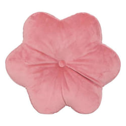 Coussin Forme De Fleur Rose 38x38 Cm