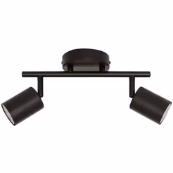 Plafonnier 2 appliques vico en métal noir l25,5cm - Atmosphera createur d'interieur. Couleur : Noir. Matière principale : Aci ...