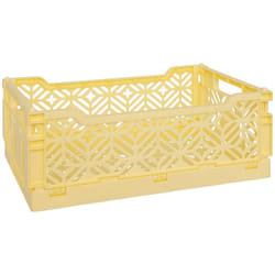 Cagette pliante Arry jaune 31x20x11,5cm Atmosphera créateur d'intérieur