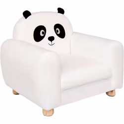 Offrez à votre enfant un coin confort aussi mignon qu’ergonomique avec le Fauteuil Enfant avec Oreilles Panda Blanc de Atmosp ...