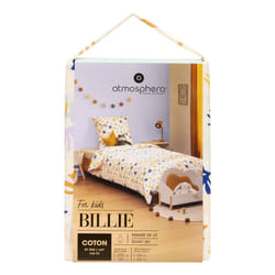 Parure De Lit Imprimée Billie 140x200 Motif Organique - Atmosphera Créateur D'Intérieur