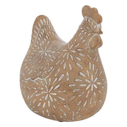 Statuette Poule Linda Beige H12cm Atmosphera Créateur D'Intérieur