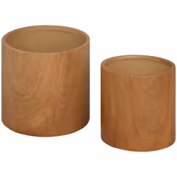 Naturel et authentique, le lot de 2 cache-pots "Sao" Atmosphera vous permettra de profiter de petites plantes exotiques ou de ...
