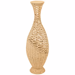 Résolument dans l'air du temps, le vase "Clay" Atmosphera est conçu dans un tressage de papier à la fois résistant et esthéti ...