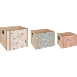 Atmosphera - Lot De 3 Cagettes Forêt En Bois For Kids