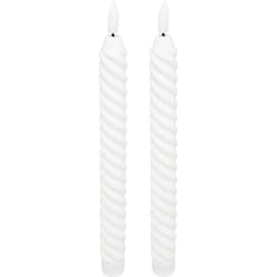 Atmosphera - Lot de 2 bougies batons Twist aloe blanc 115g créateur d'intérieur