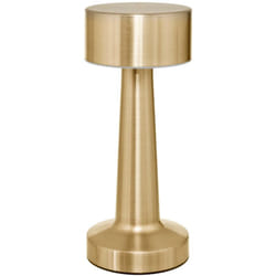 Lampe extérieure en métal rechargeable Doré 9x9x21.5 cm