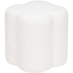 Atmosphera - Pouf Lavon blanc 38x35x35cm créateur d'intérieur