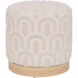 Confortable et tendance, le pouf "Copas" Atmosphera est le siège d'appoint idéal pour parfaire la déco d'un salon ou d'une ch ...