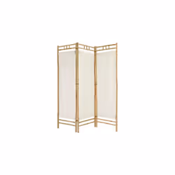 Créez une ambiance chaleureuse et raffinée avec le Paravent en Bambou et Tissu Kalel Beige de la marque Atmosphera. Son desig ...