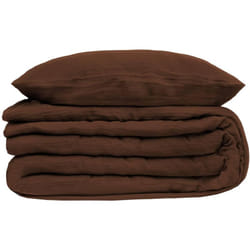 Atmosphera - Parure De Lit Flora Marron 240x220