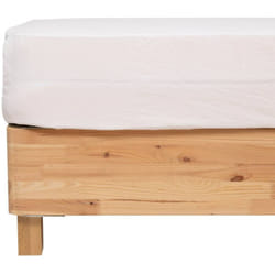 Drap housse Priscia blanc 140x190cm Atmosphera créateur d'intérieur