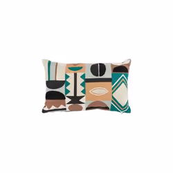 Apportez une touche de fraîcheur et d'élégance naturelle à votre intérieur avec le Coussin Décoratif Brodé Malakite 30x50 Ver ...