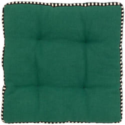Atmosphera - Galette de chaise Malakite vert cèdre 38x38cm créateur d'intérieur