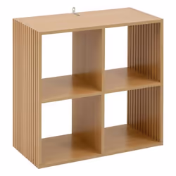 Étagère 4 cases mix en bois TASSO - Beige