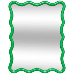 Atmosphera - Miroir vague Judy vert 38x30cm créateur d'intérieur
