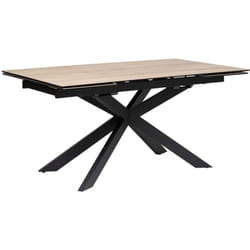 Table à manger extensible Boot beige 160x90x76cm Atmosphera créateur d'intérieur