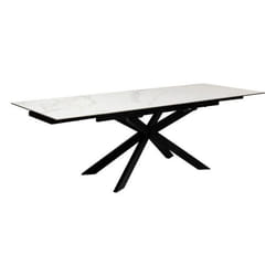 Atmosphera - Table À Manger Extensible Boot Blanc 160x90x76cm Créateur D'Intérieur