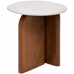 Idéale pour parfaire un aménagement avec une touche raffinée, la table d'appoint "Nanda" Atmosphera offre un plateau rond en  ...