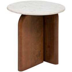 Atmosphera - Table d'appoint Nanda blanc 56,5x5151cm créateur d'intérieur