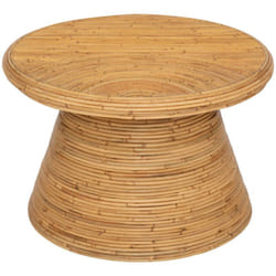 Table basse Tanae beige 70x70x45cm Atmosphera créateur d'intérieur
