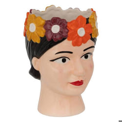 Vase Tête De Femme Yuca Céramique H18,2cm Atmosphera Créateur D'Intérieur