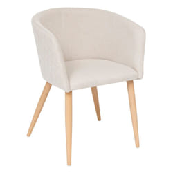 Fauteuil à dîner Marlo hêtre beige Atmosphera créateur d'intérieur