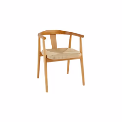Apportez une touche de douceur et d’élégance à votre espace repas avec le Fauteuil de Dîner en Bois Yamato Beige de la marque ...