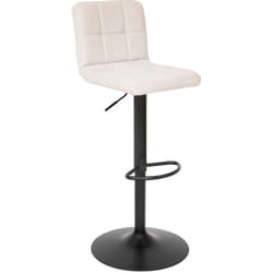 Tabouret de bar ajustable Delek tissu beige Atmosphera