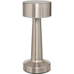 Lampe extérieure en métal rechargeable Argent 9x9x21.5 cm