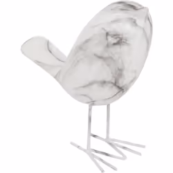 Idéale pour parfaire un univers déco avec une pointe de raffinement, la statuette oiseau "Olen" Atmosphera est réalisée en cé ...