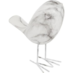 Statuette oiseau Olen blanc H19cm Atmosphera créateur d'intérieur