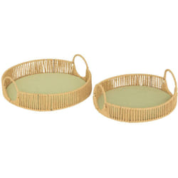 Atmosphera - 2 plateaux Ali D35x11cm créateur d'intérieur