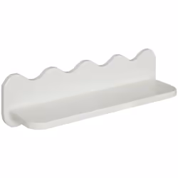 Etagere mdf vague salina l53 - Atmosphera createur d'interieur. Couleur : Blanc. Matière principale : Mdf - panneau de fibres ...