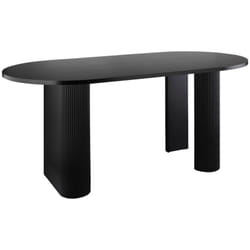 Table basse Olova noir 120x60x45cm Atmosphera créateur d'intérieur
