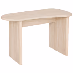 Bureau ef travrtn anaya - Atmosphera createur d'interieur. Couleur : Beige. Matière principale : Mdf - panneau de fibres de b ...