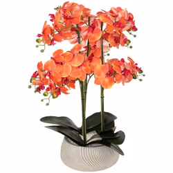 Vous souhaitez végétaliser votre intérieur avec une note colorée et raffinée ? Opulente et chaleureuse, l'orchidée artificiel ...