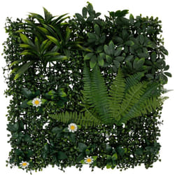 Carré végétal jungle Izy vert 50x50cm - Atmosphera créateur d'intérieur