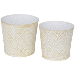 Atmosphera - 2 cache-pots Tino H20 22cm créateur d'intérieur