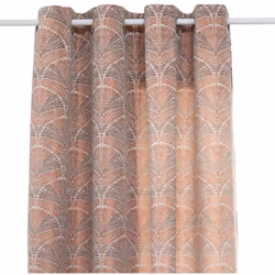Réalisé dans un tissu jacquard aux motifs bucoliques, le rideau "Mizani" Atmosphera déposera une touche romantique dans votre ...