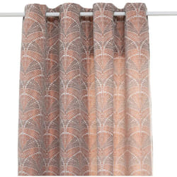 Atmosphera - Rideau Mizani jacquard terracotta 135x260cm créateur d'intérieur