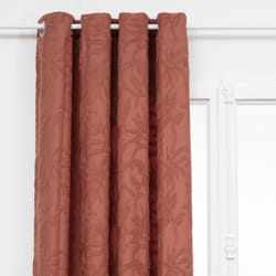 Atmosphera - Rideau Willow jacquard terracotta 135x260cm créateur d'intérieur